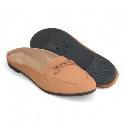 Women Flat Shoes Brown C.AP-37F